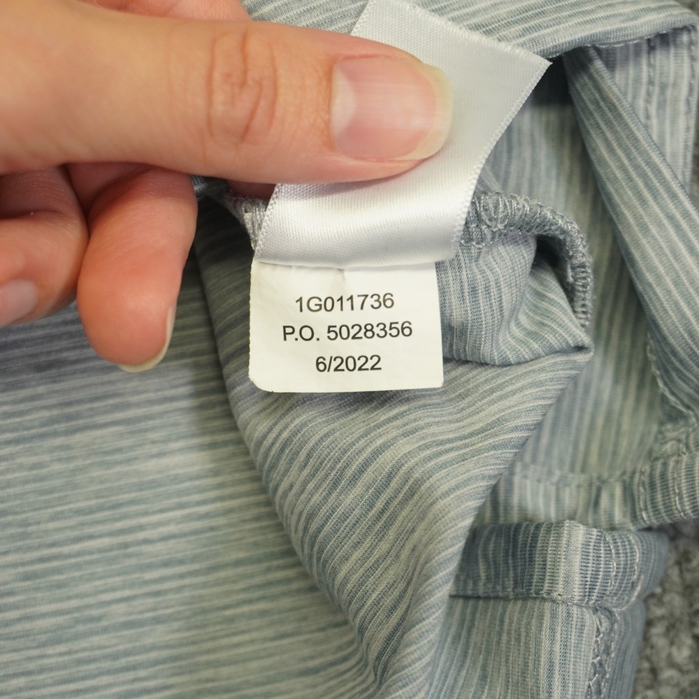Vineyard Vines Polo Shirt Mens Large Blue Striped Performance Short Sleeve - Picture 8 of 10